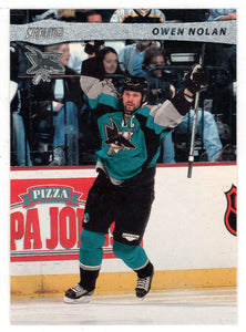 Owen Nolan - San Jose Sharks (NHL Hockey Card) 2001-02 Topps Stadium Club # 11 Mint