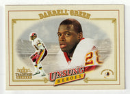 Darrell Green - Washington Redskins - Unsung Heroes (NFL Football Card) 2001 Fleer Tradition Glossy # 328 Mint