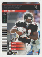 Terance Mathis - Atlanta Falcons (NFL Football Card) 2001 Showdown - 2002 1st Edition # 25 Mint