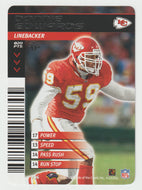 Donnie Edwards - Kansas City Chiefs (NFL Football Card) 2001 Showdown - 2002 1st Edition # 206 Mint