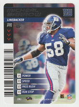 Load image into Gallery viewer, Micheal Barrow - New York Giants (NFL Football Card) 2001 Showdown - 2002 1st Edition # 281 Mint
