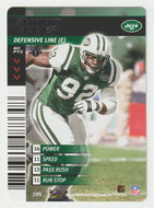 Shaun Ellis - New York Jets (NFL Football Card) 2001 Showdown - 2002 1st Edition # 299 Mint