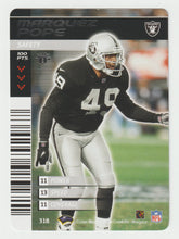 Load image into Gallery viewer, Marquez Pope - Oakland Raiders (NFL Football Card) 2001 Showdown - 2002 1st Edition # 318 Mint
