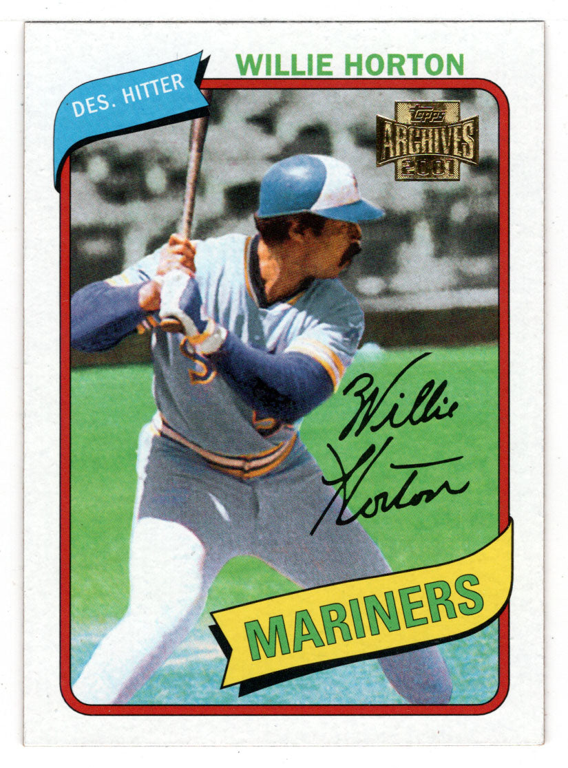 Willie Horton '80 - Seattle Mariners (MLB Baseball Card) 2001 Topps Archives # 155 Mint