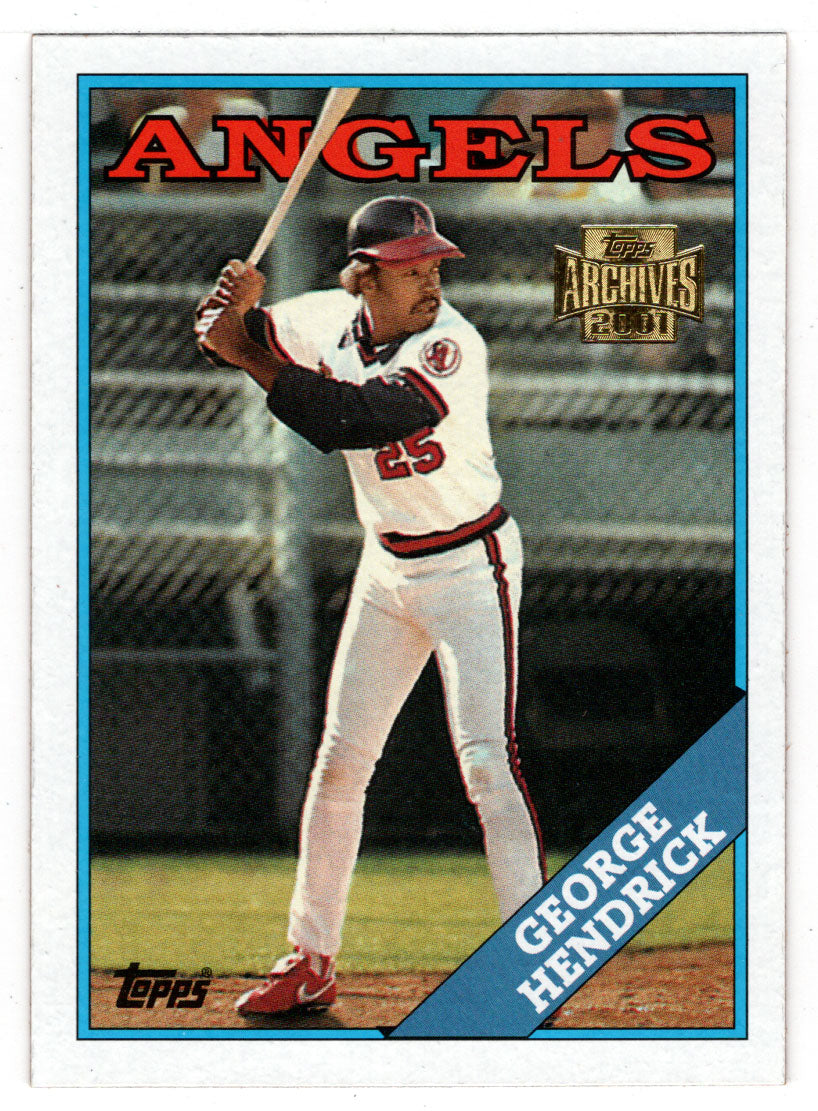 George Hendrick '88 - California Angels (MLB Baseball Card) 2001 Topps Archives # 178 Mint