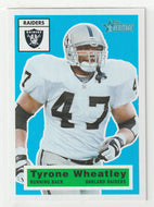 Tyrone Wheatley - Oakland Raiders (NFL Football Card) 2001 Topps Heritage # 14 Mint