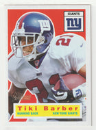 Tiki Barber - New York Giants (NFL Football Card) 2001 Topps Heritage # 22 Mint