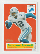 Germane Crowell - Detroit Lions (NFL Football Card) 2001 Topps Heritage # 105 Mint