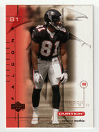 Terance Mathis - Atlanta Falcons (NFL Football Card) 2001 Upper Deck Ovation # 6 Mint