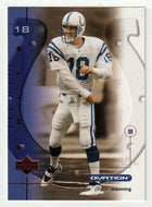 Peyton Manning - Indianapolis Colts (NFL Football Card) 2001 Upper Deck Ovation # 39 Mint
