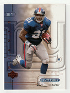 Tiki Barber - New York Giants (NFL Football Card) 2001 Upper Deck Ovation # 60 Mint