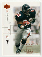 Jamal Anderson - Atlanta Falcons (NFL Football Card) 2001 Upper Deck Pros and Prospects # 3 Mint