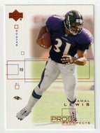 Jamal Lewis - Baltimore Ravens (NFL Football Card) 2001 Upper Deck Pros and Prospects # 6 Mint