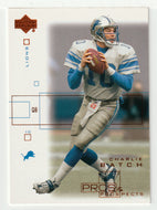 Charlie Batch - Detroit Lions (NFL Football Card) 2001 Upper Deck Pros and Prospects # 29 Mint