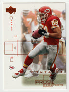 Tony Gonzalez - Kansas City Chiefs (NFL Football Card) 2001 Upper Deck Pros and Prospects # 43 Mint