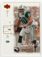 Wayne Chrebet - New York Jets (NFL Football Card) 2001 Upper Deck Pros and Prospects # 63 Mint