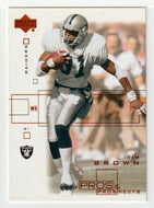 Tim Brown - Oakland Raiders (NFL Football Card) 2001 Upper Deck Pros and Prospects # 65 Mint
