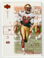 Jerry Rice - San Francisco 49ers (NFL Football Card) 2001 Upper Deck Pros and Prospects # 78 Mint