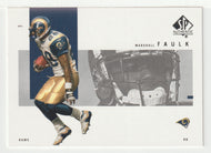 Marshall Faulk - St. Louis Rams (NFL Football Card) 2001 Upper Deck SP Authentic # 72 Mint