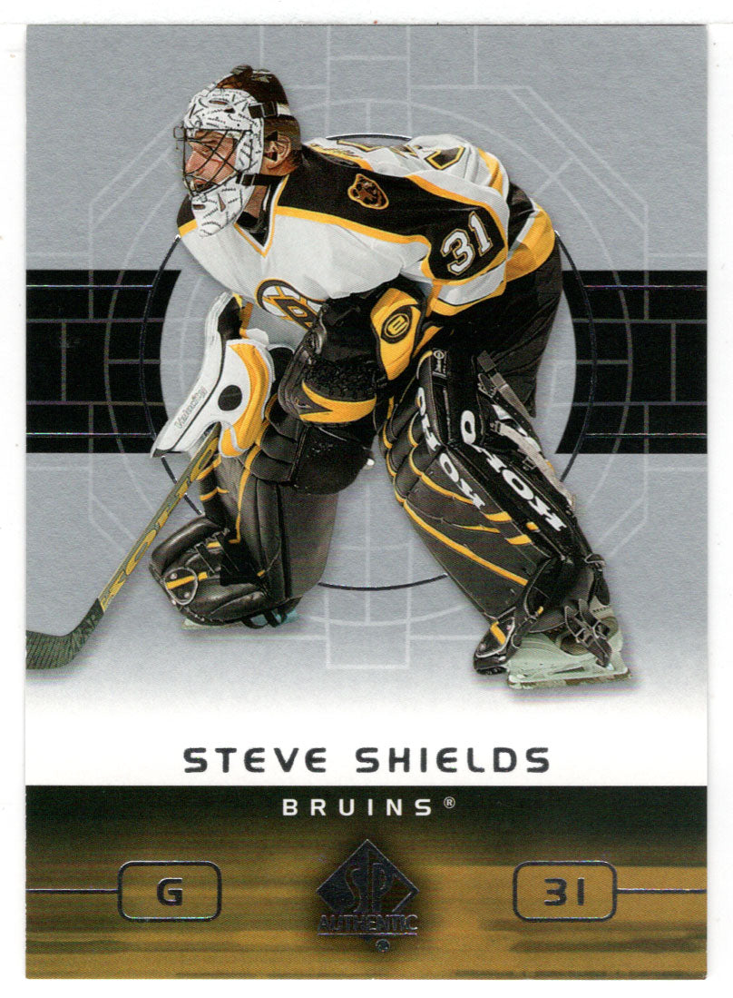 Steve Shields - Boston Bruins (NHL Hockey Card) 2002-03 Upper Deck SP Authentic # 8 Mint