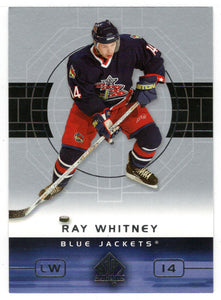 Ray Whitney - Columbus Blue Jackets (NHL Hockey Card) 2002-03 Upper Deck SP Authentic # 25 Mint