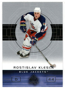 Rostislav Klesla - Columbus Blue Jackets (NHL Hockey Card) 2002-03 Upper Deck SP Authentic # 27 Mint