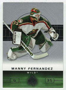 Manny Fernandez - Minnesota Wild (NHL Hockey Card) 2002-03 Upper Deck SP Authentic # 45 Mint