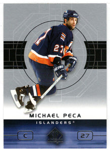 Michael Peca - New York Islanders (NHL Hockey Card) 2002-03 Upper Deck SP Authentic # 58 Mint