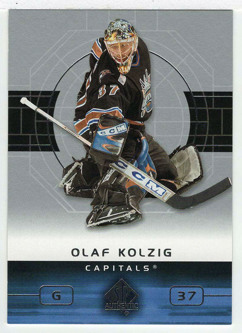 Olaf Kolzig - Washington Capitals (NHL Hockey Card) 2002-03 Upper Deck SP Authentic # 89 Mint