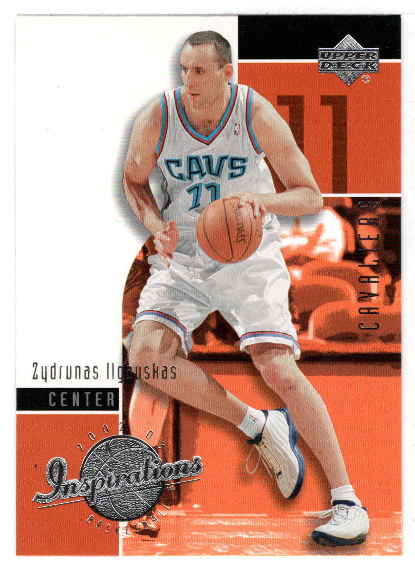 Zydrunas Ilgauskas - Cleveland Cavaliers (NBA Basketball Card) 2002-03 Upper Deck Inspirations # 3 Mint