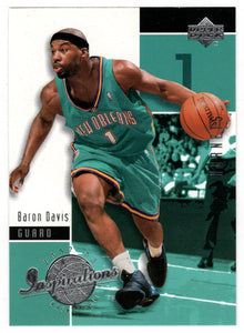 Baron Davis - New Orleans Hornets (NBA Basketball Card) 2002-03 Upper Deck Inspirations # 54 Mint