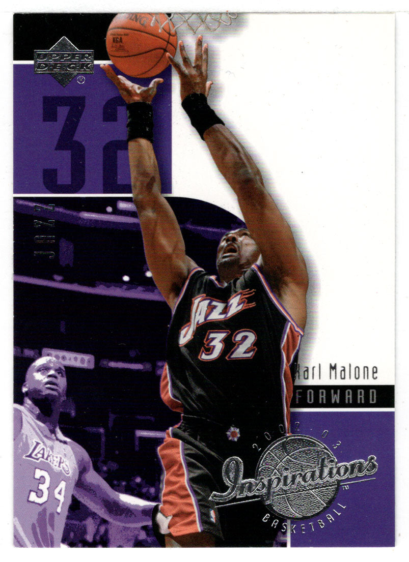 Karl Malone - Utah Jazz (NBA Basketball Card) 2002-03 Upper Deck Inspirations # 85 Mint