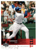 Juan Gonzalez - Texas Rangers (Multi-Sports Card) 2002-03 Upper Deck SuperStars # 78 Mint