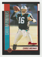 Chris Weinke - Carolina Panthers (NFL Football Card) 2002 Bowman # 42 Mint
