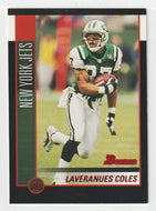 Laveranues Coles - New York Jets (NFL Football Card) 2002 Bowman # 62 Mint