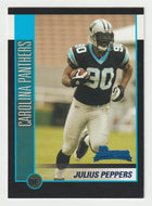 Julius Peppers RC - Carolina Panthers (NFL Football Card) 2002 Bowman # 144 Mint