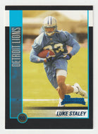 Luke Staley RC - Detroit Lions (NFL Football Card) 2002 Bowman # 160 Mint