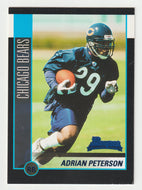 Adrian Peterson RC - Chicago Bears (NFL Football Card) 2002 Bowman # 166 Mint
