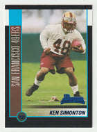 Ken Simonton RC - San Francisco 49ers (NFL Football Card) 2002 Bowman # 172 Mint
