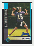 Wes Pate RC - Baltimore Ravens (NFL Football Card) 2002 Bowman # 183 Mint