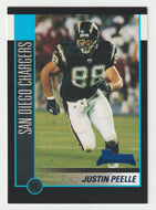 Justin Peelle RC - San Diego Chargers (NFL Football Card) 2002 Bowman # 206 Mint