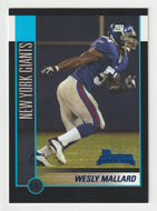 Wesly Mallard RC - New York Giants (NFL Football Card) 2002 Bowman # 229 Mint