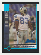John Owens RC - Detroit Lions (NFL Football Card) 2002 Bowman # 232 Mint