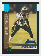 Keyuo Craver RC - New Orleans Saints (NFL Football Card) 2002 Bowman # 254 Mint