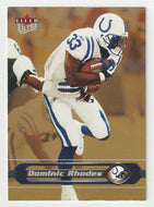 Dominic Rhodes - Indianapolis Colts - Gold Medallion (NFL Football Card) 2002 Fleer Ultra # 97 Mint