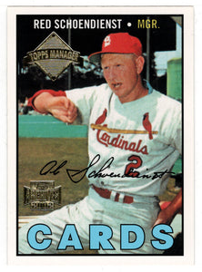 Red Schoendienst '67 - St. Louis Cardinals (MLB Baseball Card) 2002 Topps Archives # 180 Mint