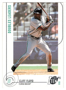 Cliff Floyd - Florida Marlins - Doubles Leaders (MLB Baseball Card) 2002 Topps Ten # 19 Mint