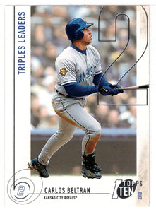 Carlos Beltran - Kansas City Royals - Triples Leaders (MLB Baseball Card) 2002 Topps Ten # 23 Mint