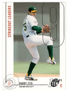 Barry Zito - Oakland Athletics - Strikeout Leaders (MLB Baseball Card) 2002 Topps Ten # 159 Mint