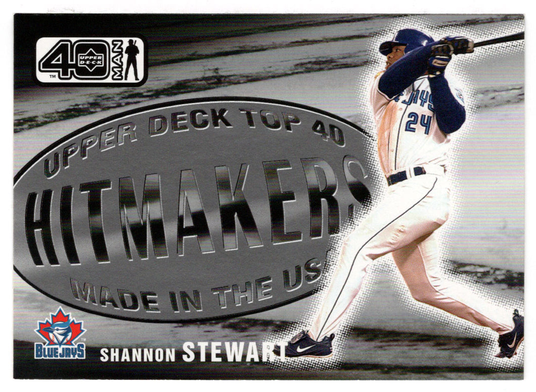 Shannon Stewart - Toronto Blue Jays - Hit Makers (MLB Baseball Card) 2002 Upper Deck 40-Man # 1056 Mint